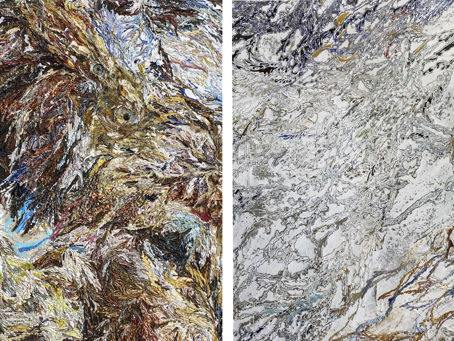 ≪world of entanglement birdman≫ /高山夏希 (2021) 部分　「HUMANITY展」（Rikka Gallery) 筆者撮影