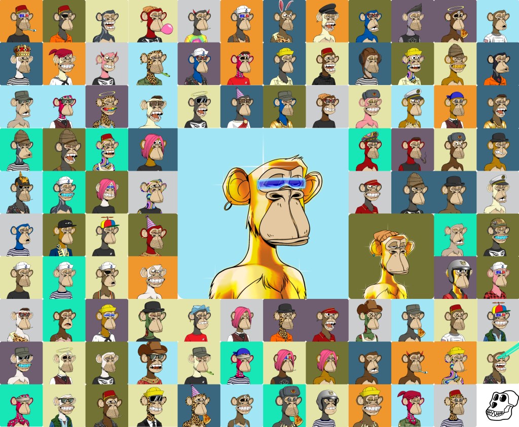 「Bored Ape Yacht Club」のPFP(プロフィール画像)。