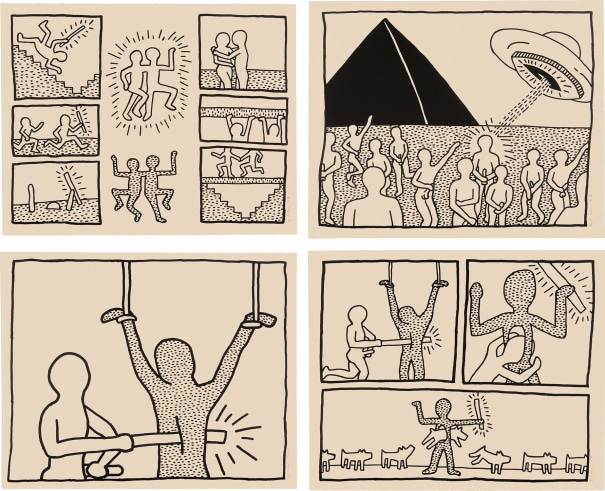 キース・ヘリング《The Blueprint Drawings (L. pp. 174-183)》