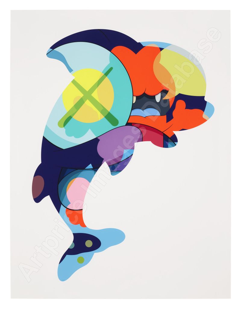 5）KAWS《PIRANHAS WHEN YOU'RE SLEEPING》(2017)
